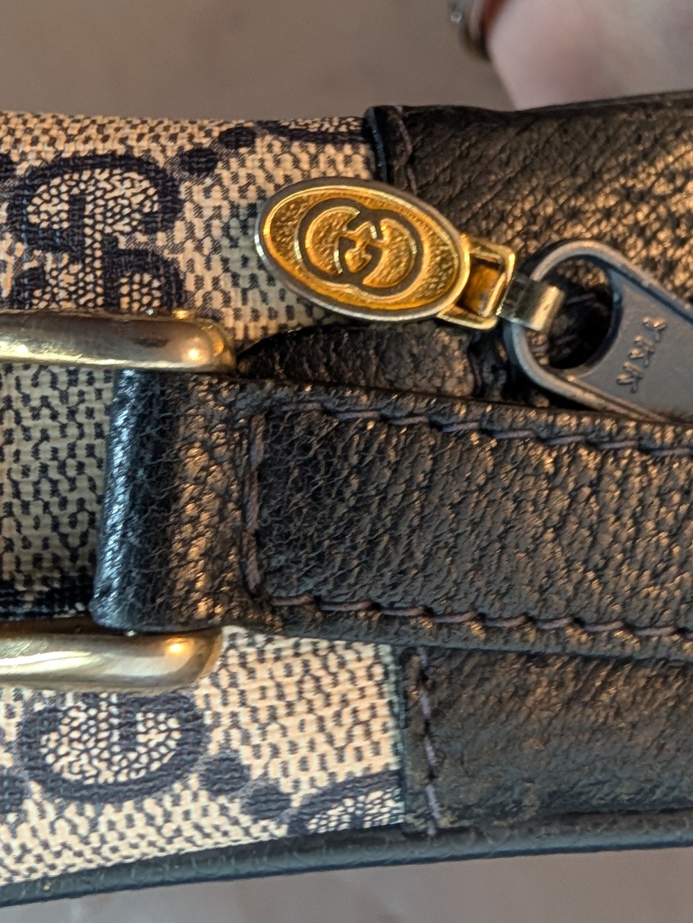 GUCCI Old Gucci Sherry Line Shoulder Bag GG - Picture 6 of 10
